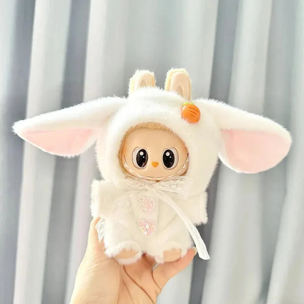 Handmade Labubu Kawaii Bunny Overalls Outfit - Bear Hugs