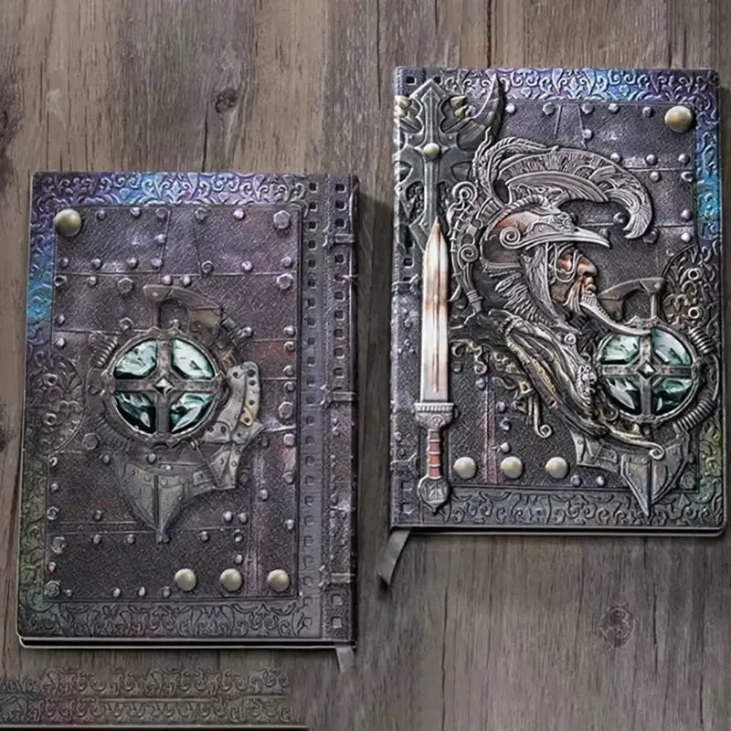 Warrior's Writ 3D Embossed Leather Notebook