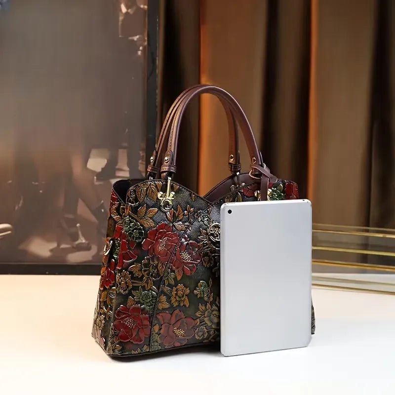 Vintage Flower Pattern Handbag