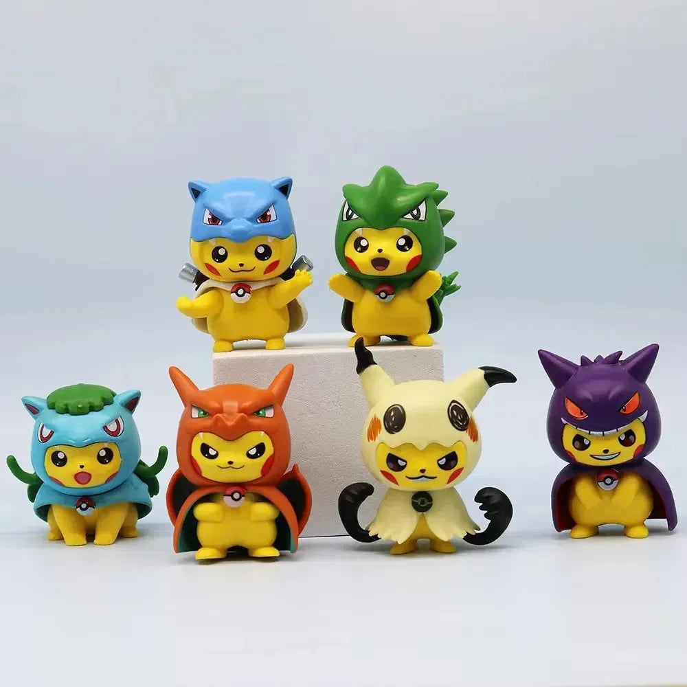 Pikachu Cosplay Pokimoen Figurines (Set of 6)