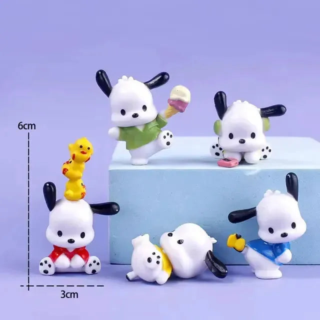 Sanrio Kawaii Character Figurine Set (5 pcs)