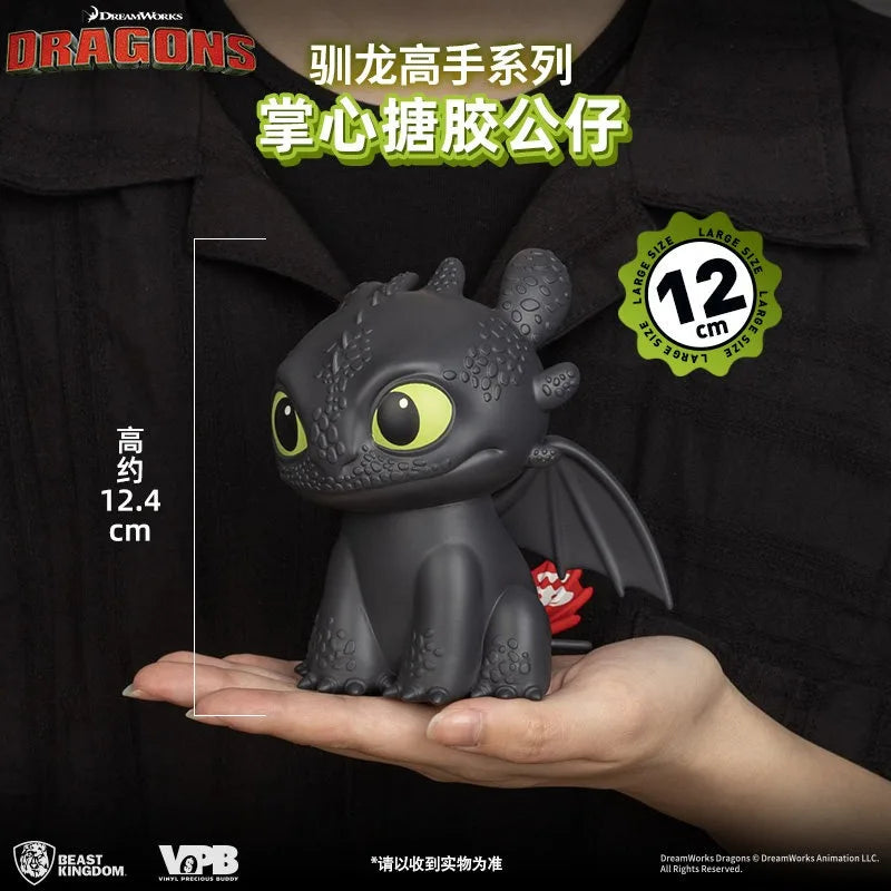 Genuine Beast Kingdom How To Train Your Dragon Toothless Light Fury Vinyl Piggy Bank Action Figure Collectible Model in Stock - Bear Hugs