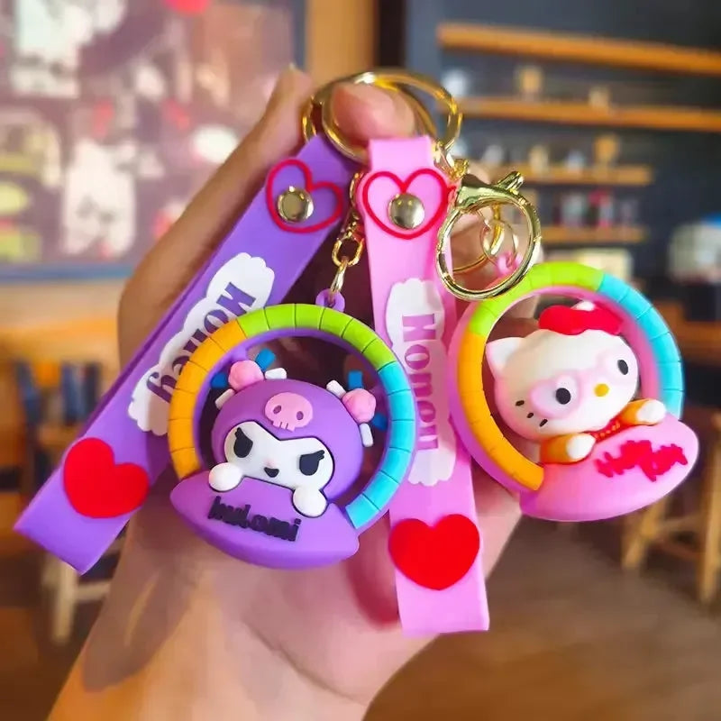 Porte-clés 3D Kawaii Crew Carousel 