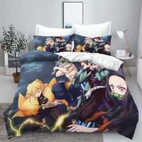 Demon Slayer: Kimetsu no Yaiba kamado Nezuko Anime 100% Polyester Bedding Set Duvet Cover Set Printed Cartoon Home Decor - Bear Hugs