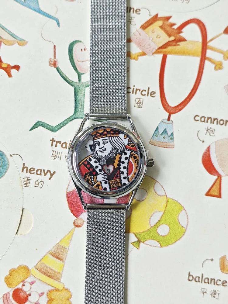 King Of Hearts Royal Card Quartz Watch
