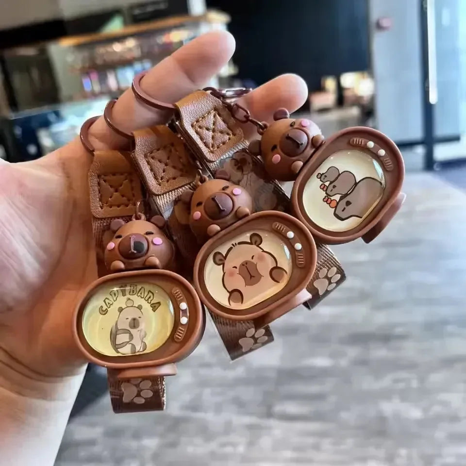 Kawaii Capybara 3D TV Keychain