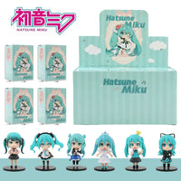 6pcs/set Anime new miku figure mini character ornaments kawai hatsune table decoration for home adult toy child gift - Bear Hugs