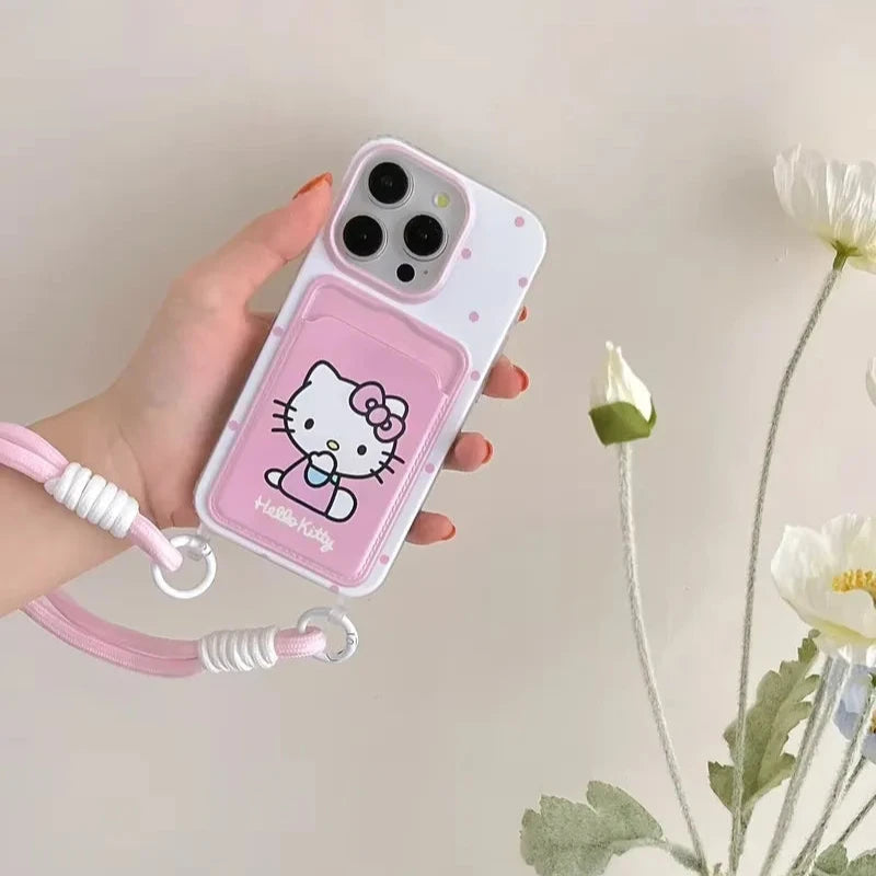 Hello Kitty Card Wallet Phone Case (For iPhones)