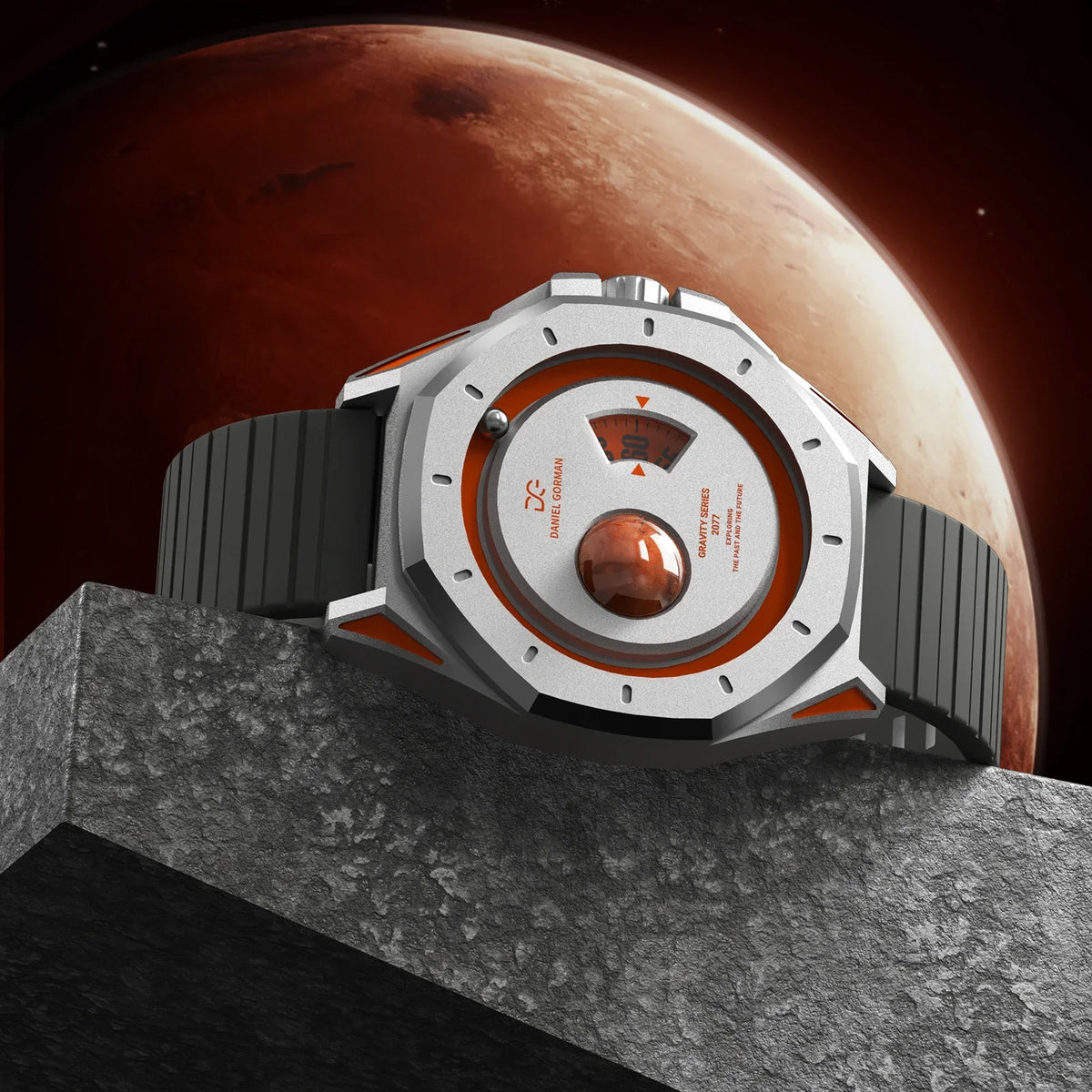 DANIEL GORMAN Saturn 17PM Orange Watch DG0132 Brass Copper Case New Magnetic Watch 2026 - Bear Hugs