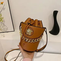 Designer V Bucket Bag