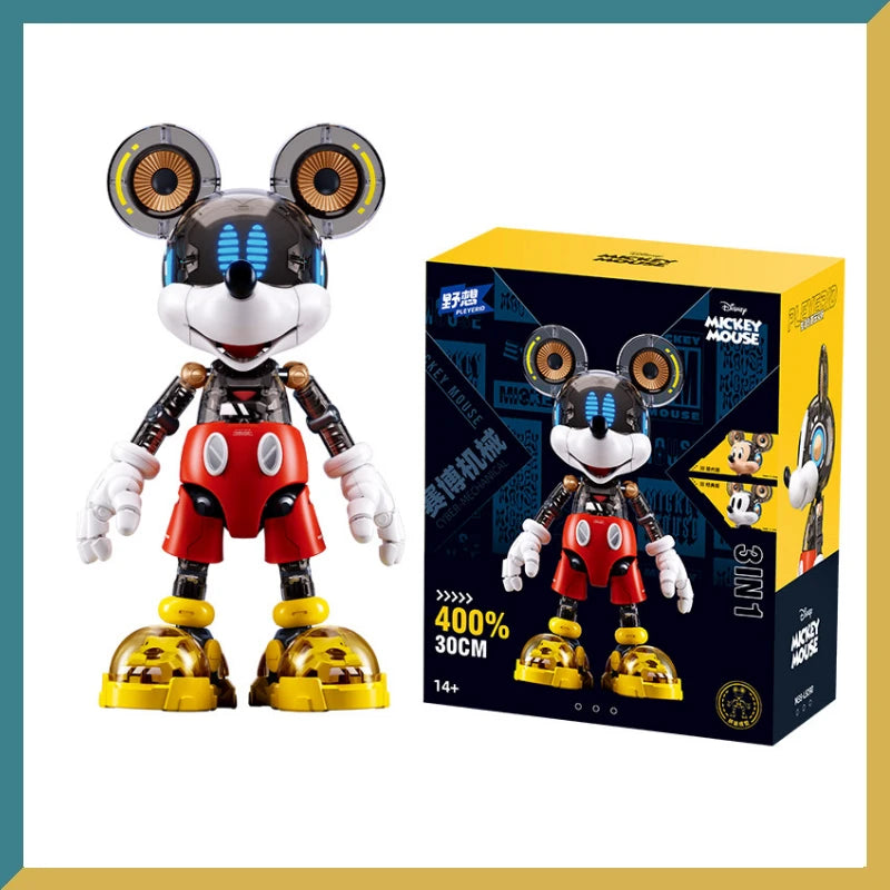 Disney 30cm PLEYERID MICKEY AND FRIENDS Mickey Mouse Donald Duck Mechanical Figures Assembly Model Toy Pop Toy Ornament Gift - Bear Hugs
