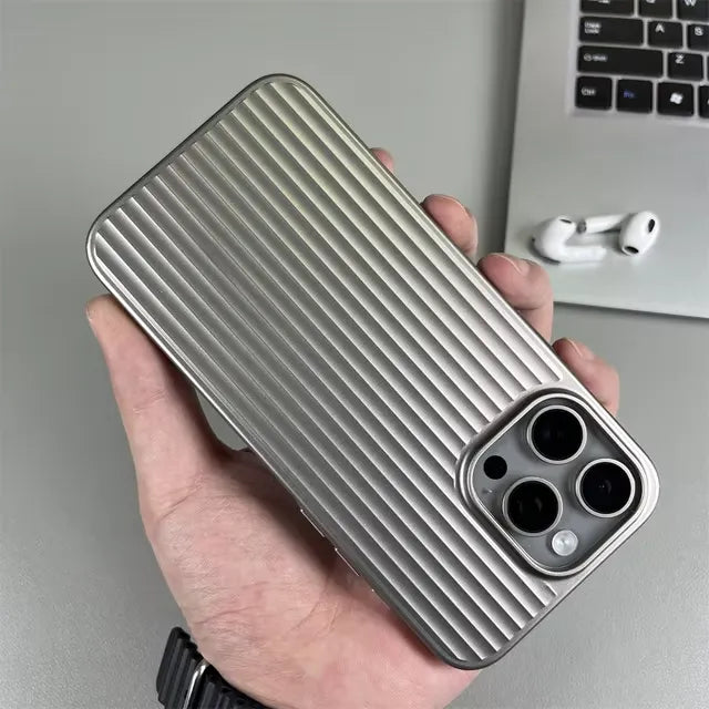 Luxury Rimo Corrugated Pattern Case (For iPhones)