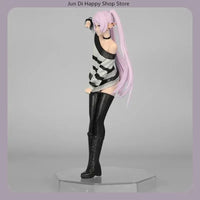 18.5cm Anime Collectible Figure - Frieren Beyond Journey'S End Casual Striped Outfit Victory Pose Pvc Model Statue Desktop Gift - Bear Hugs