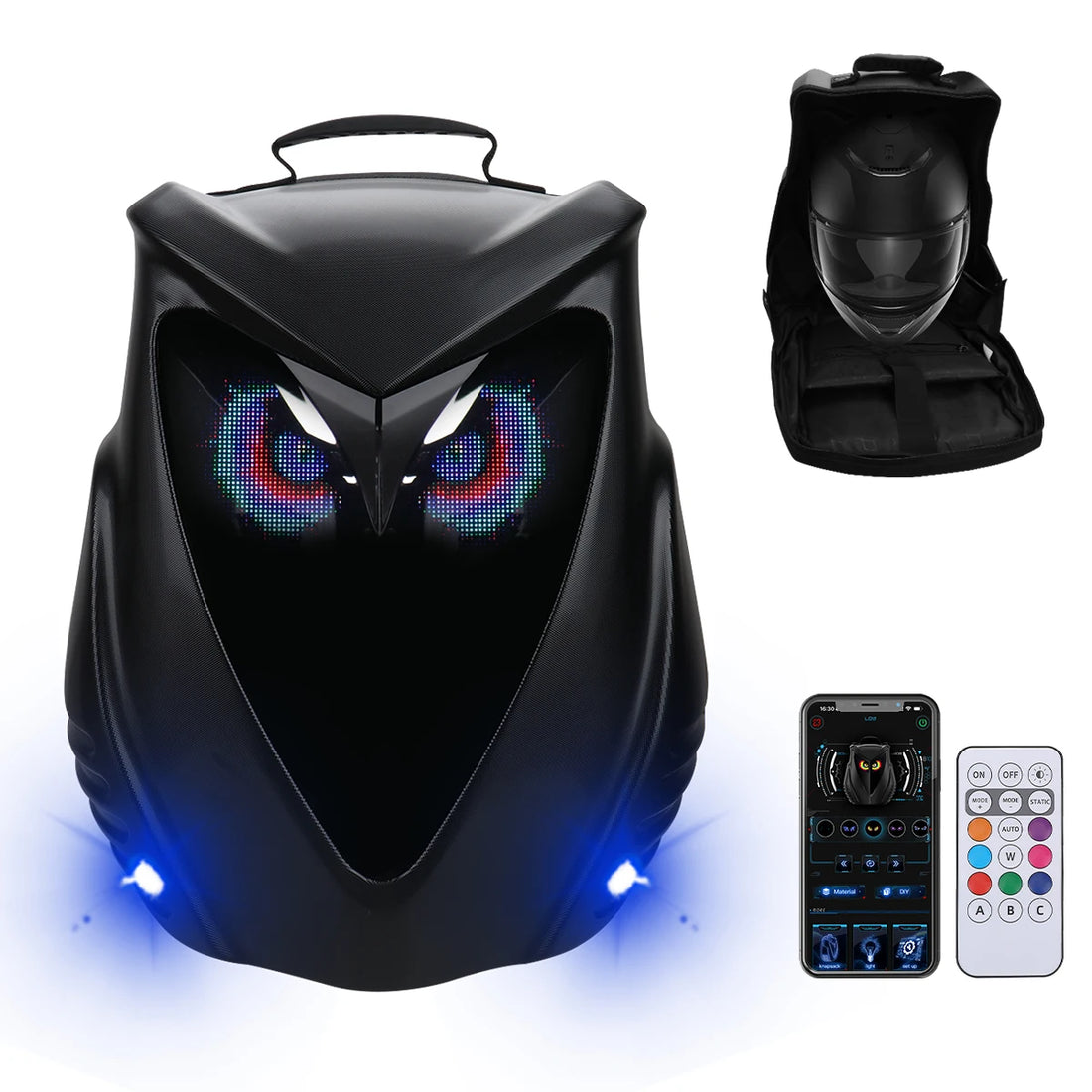 LED Glowing Eyes Owl Backpack - Bear Hugs