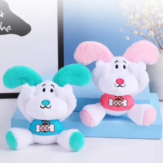 Adorable Puppy Plush Keychain