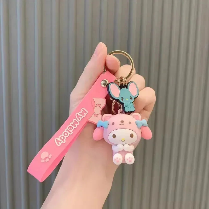 Sanliou Hoodie Cute Girl 3D Keychain