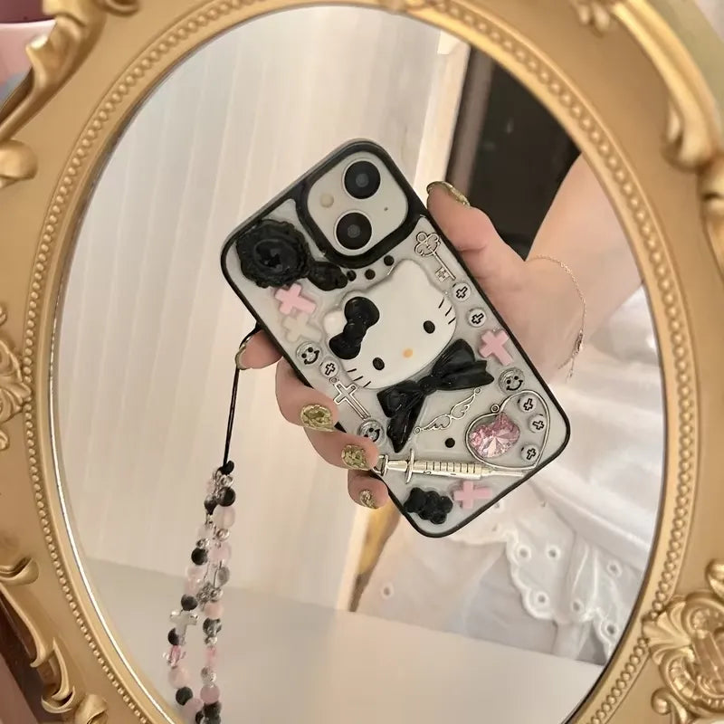 Kawaii Hello Kitty Transparent Case (For iPhones)