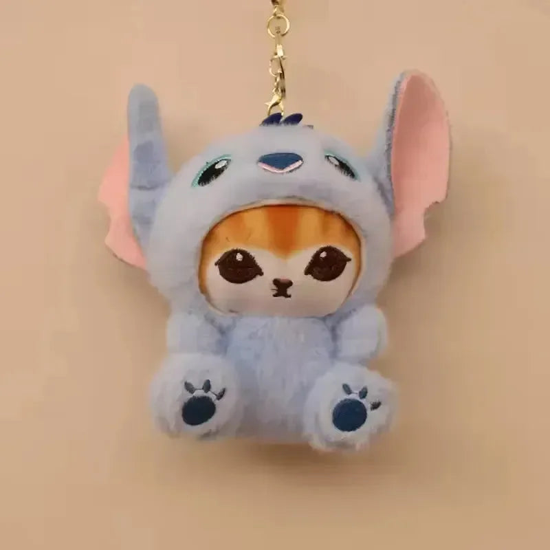 Mofusand x Stitch Cosplay Plush Keychain