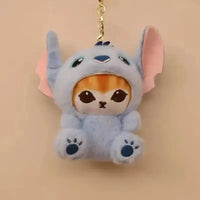 Mofusand x Stitch Cosplay Plush Keychain