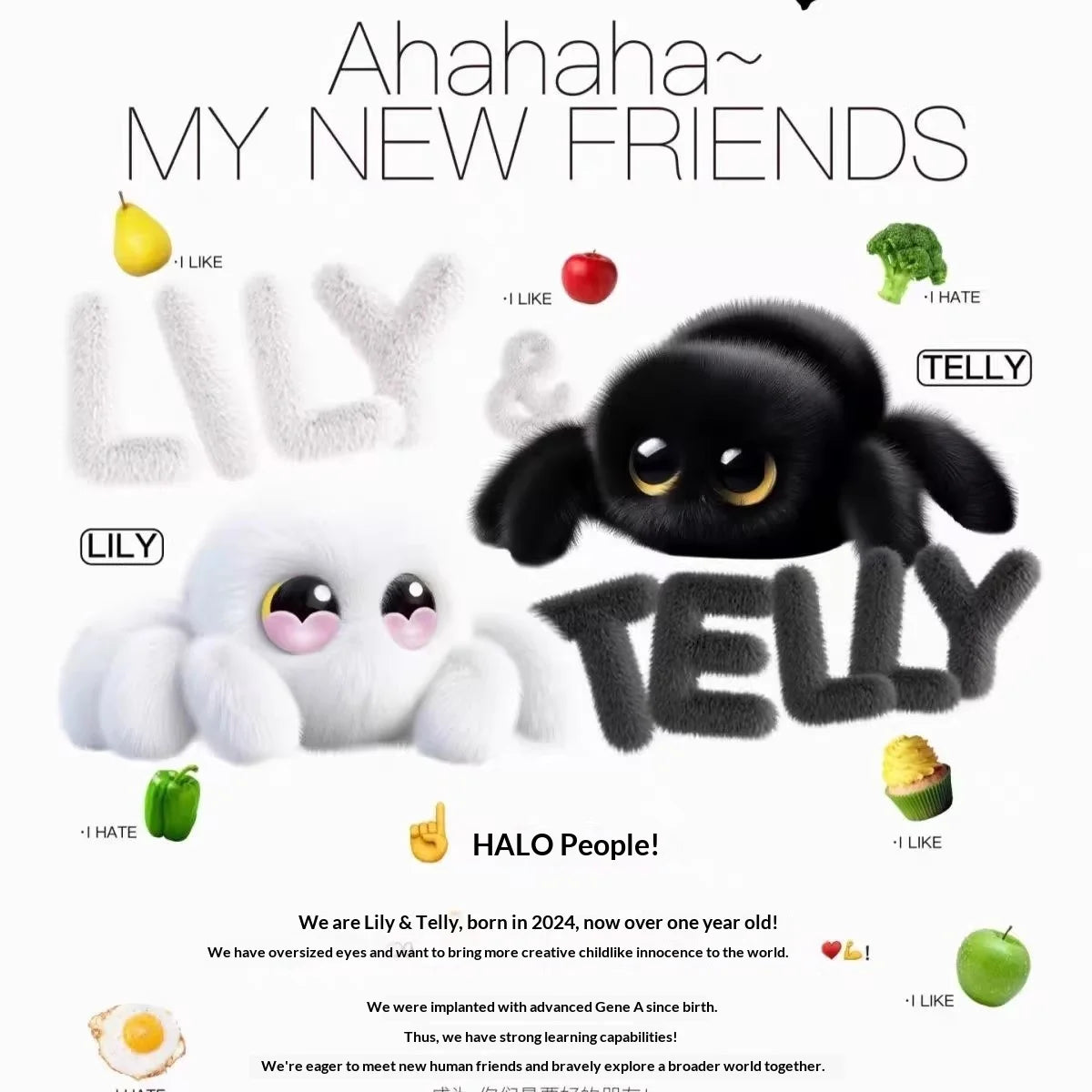 Kangjian Electrics Ai Spider Smart Robot Companion Robot Multi-Expression Emotional Conversation Indoor Intelligence Gifts - Bear Hugs