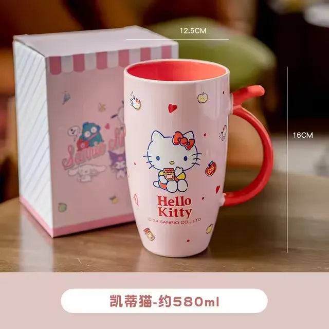 Sanrio Kawaii Ceramic Coffee Mugs (580 ml)