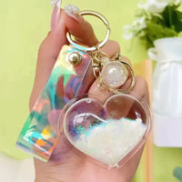 Heartfelt Hues Liquid Glitter Keychain