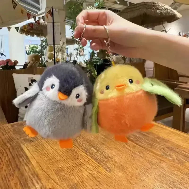Feathered Friends Bird Plush Keychain