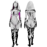Venom Spider Gwen Stacy Cosplay Costume Superhero 3D Printed Spandex Zentai BodySuit Gwen Stacy Spiderwoman Halloween Costume - Bear Hugs