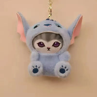 Mofusand x Stitch Cosplay Plush Keychain