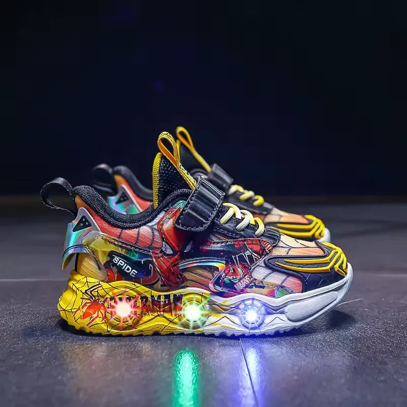 Spider-Stride LED Light-Up Sneakers