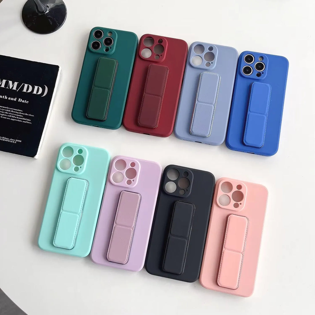 Magnetic Stand Silicon Case (For iPhones)