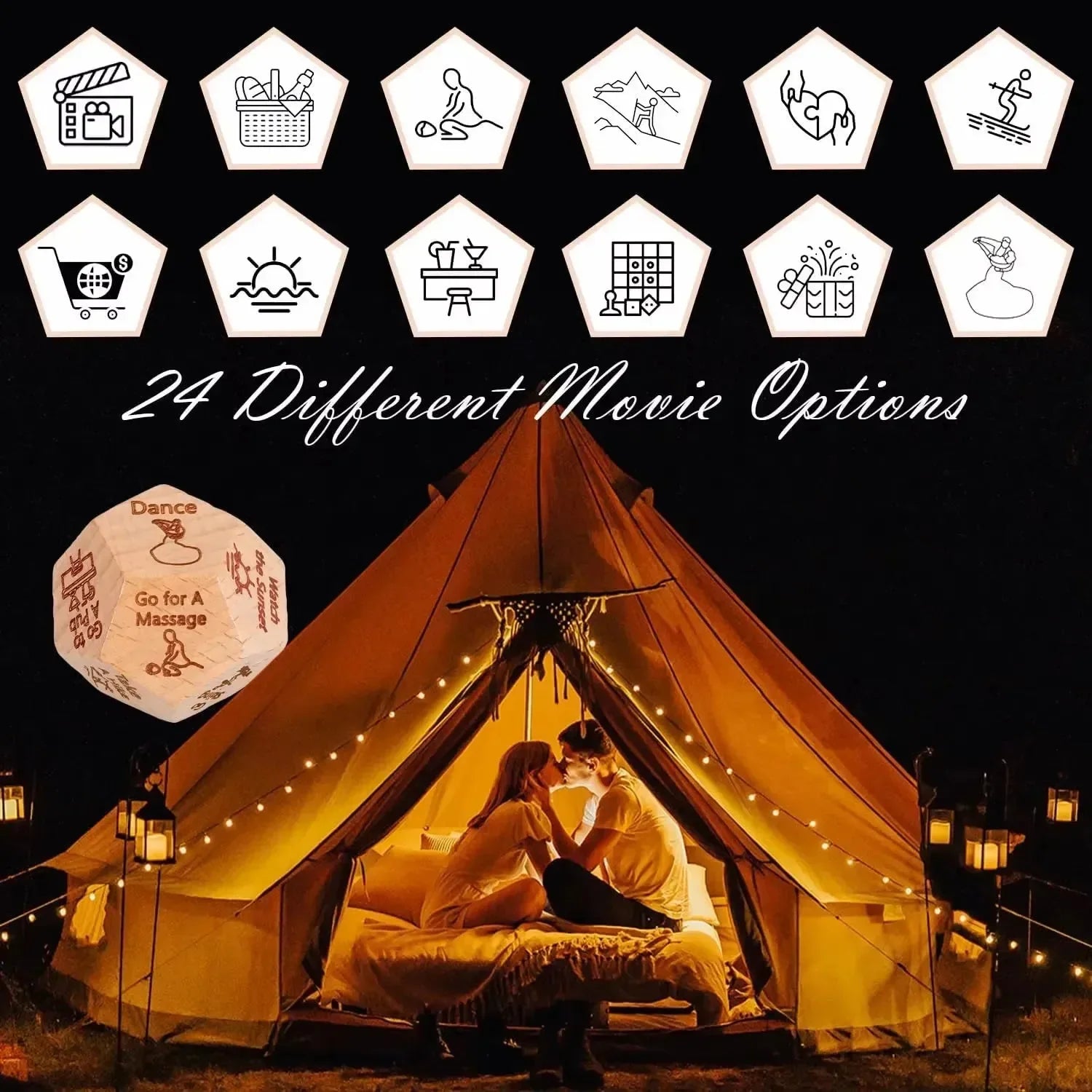 12-Sided Decision Dice for Couples