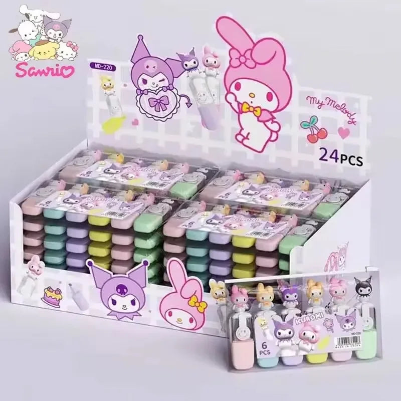 Doodle Delights Highlighter Pen (Set Of 6)