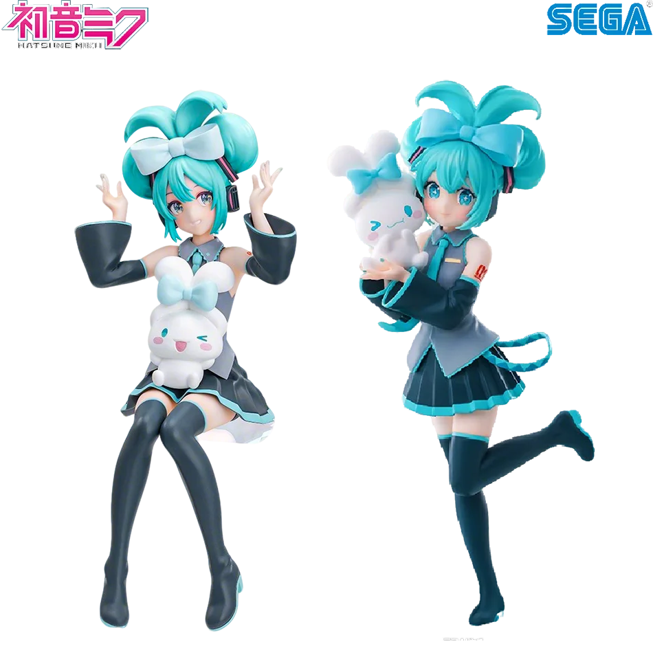 Hatsune Miku X Cinnamoroll Figure Anime Peripheral Collectible Models Decorative Decorations Children Kawaii Gift - Bear Hugs
