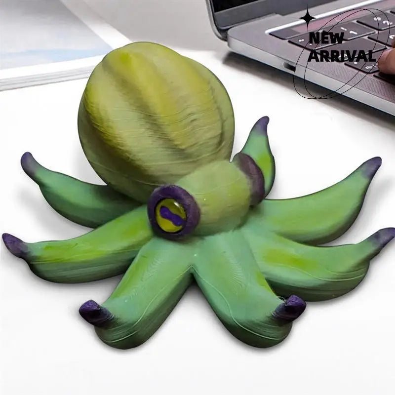 Octopus Statue Funny Banana Octopus Statue Decorative Cute Garden For Living Room Courtyard Home - Bear Hugs