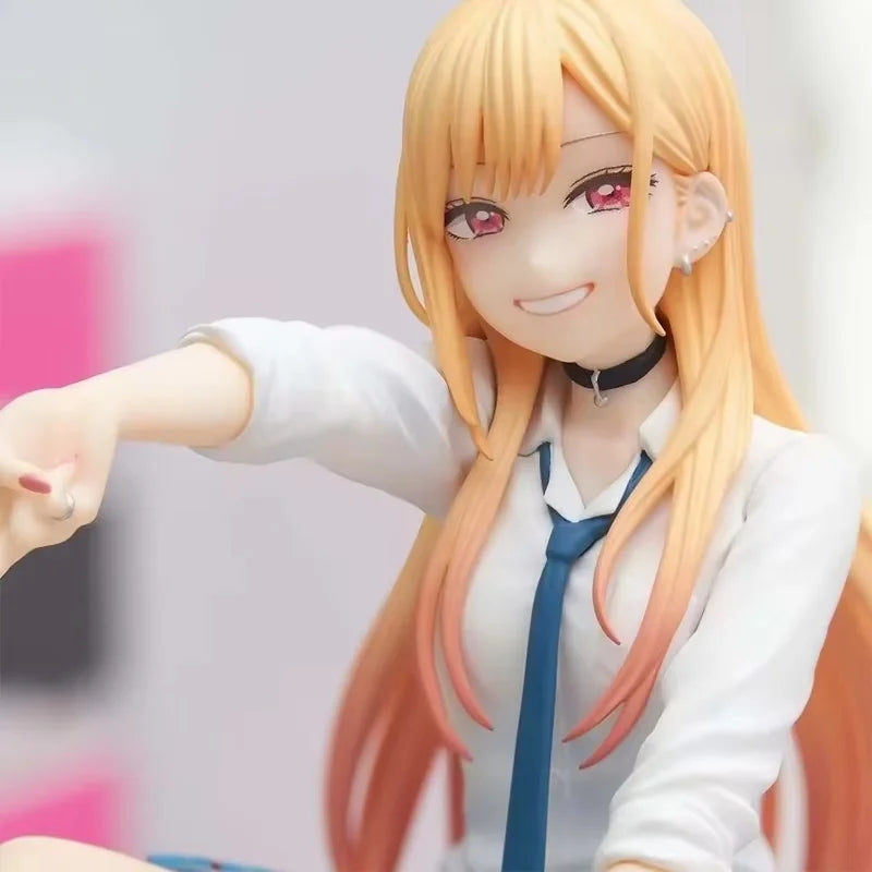 My Dress-Up Darling Anime Figure - Kitagawa Marin Sitting Position Model Statue Collectible Decoration Handmade Toy Gift - Bear Hugs