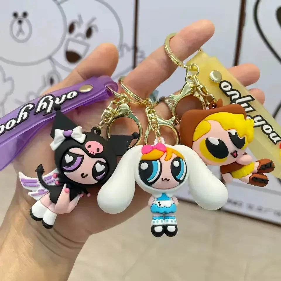 Sanliou Powerpuff Pocket Protectors Keychain