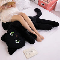 40/70/100CM Cartoon Black Cat with Wings Pillow Special-Shaped Cats Evil Kitten Dolls Sleeping Cushion Halloween Gift - Bear Hugs