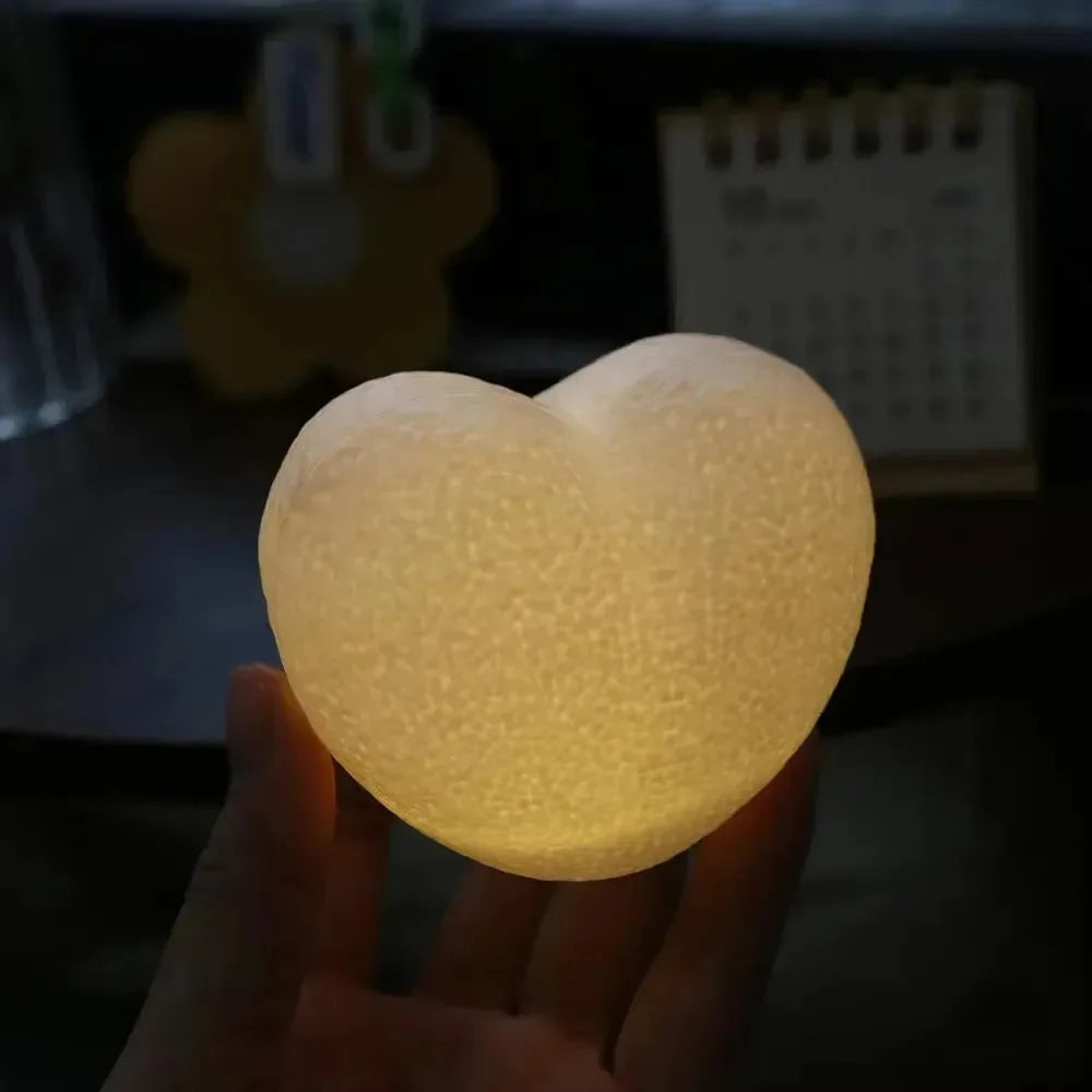 Love Spark 3D Heart Night Light