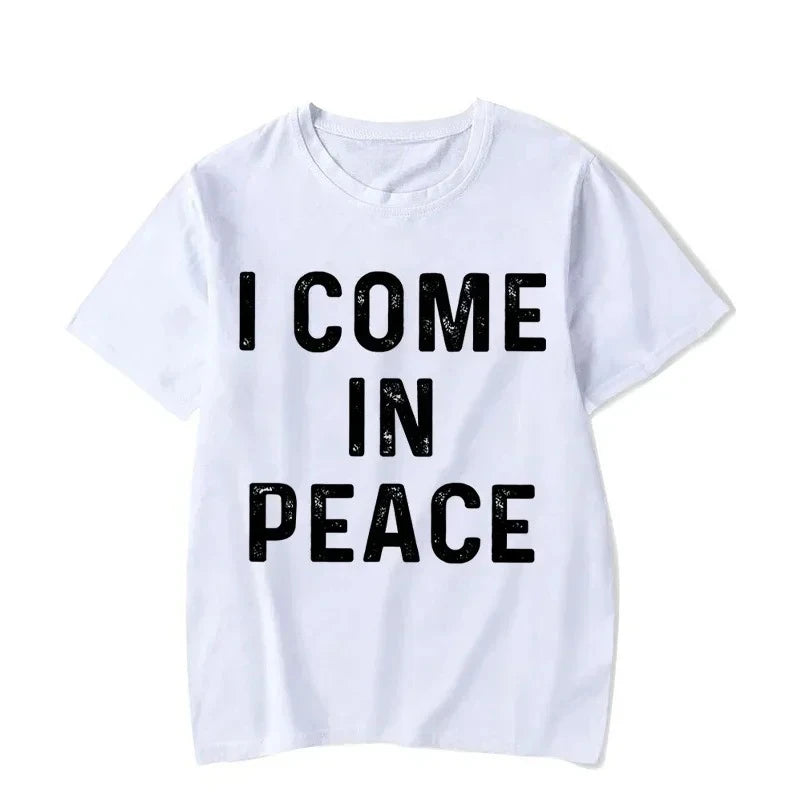 I Come in Peace Funny Couple Tshirt