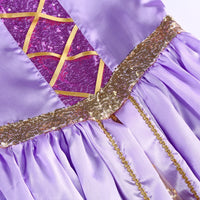 Girls Disney Rapunzel Dress Kids Tangled Disguise Carnival Girl Princess Costume Birthday Party Gown Outfit Clothes 2-10 Years - Bear Hugs