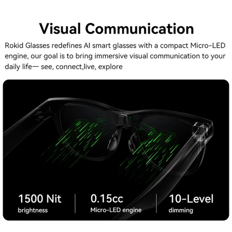 Rokid RV101 Smart AI Glasses - Bear Hugs