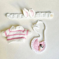 Handmade Labubu Crochet Animal Outfits - Bear Hugs