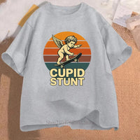 Cupid Stunt Graphic Print T-shirt - Bear Hugs