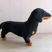 Real Looking Stuffed Dachsund Dog (22 cm)