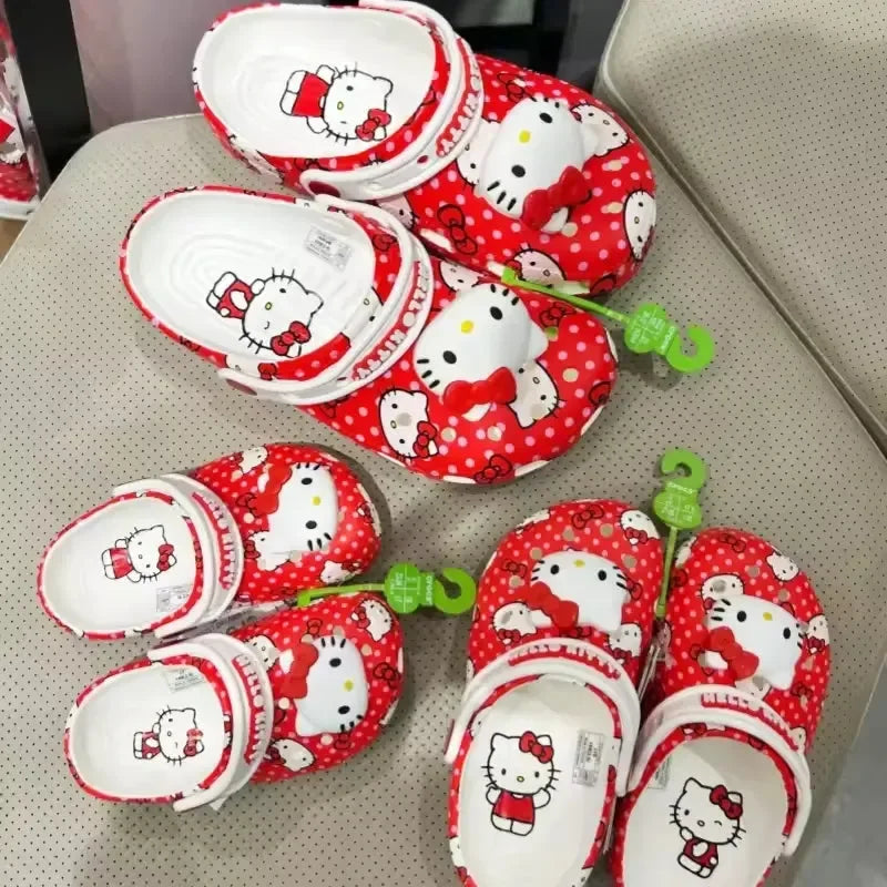 Hello Kitty Red & White Clogs