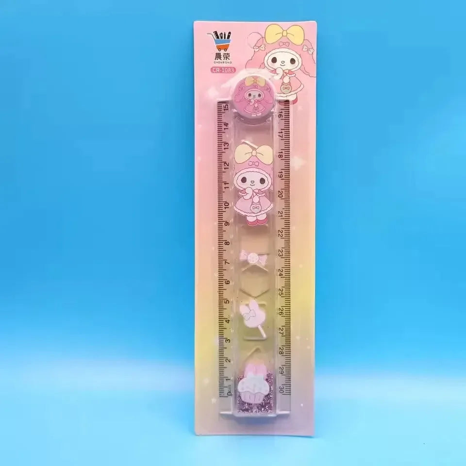 Kawaii Quicksand Sanliou Folding Ruler