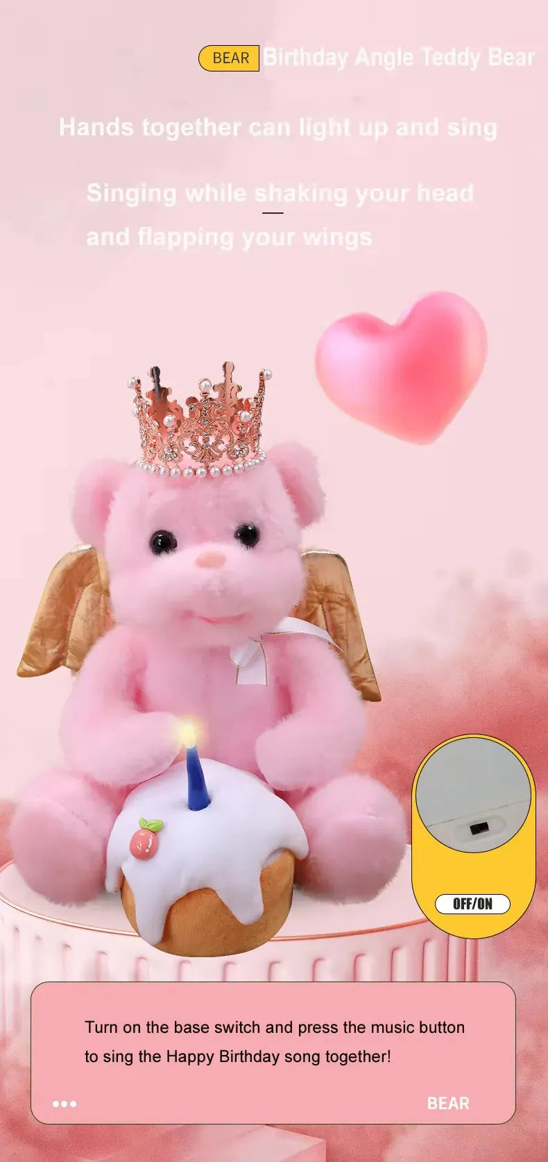 Birthday Serenade Interactive Teddy Bear