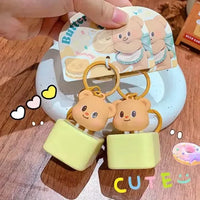 Butterbear Charger Dock Keychain