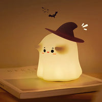 Cute 3D Ghost Silicone Night Lamp